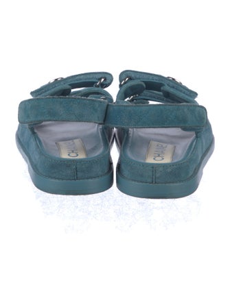 Chanel 2021 Interlocking CC Logo Slingback Sandals