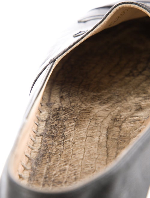 Chanel Interlocking CC Logo Leather Espadrilles