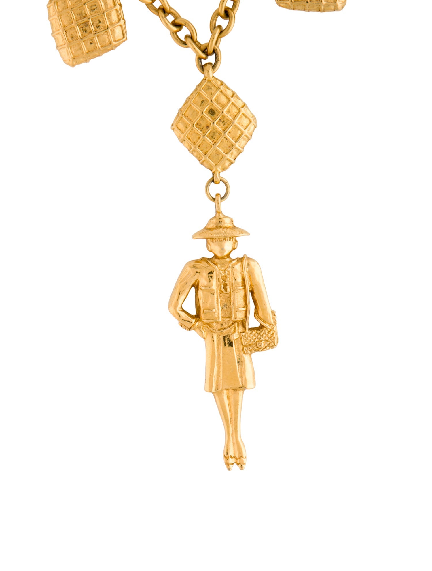 Chanel Vintage Mademoiselle Pendant Collar Necklace