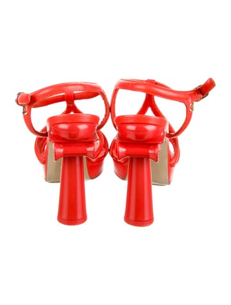 Chanel 2018 Interlocking CC Logo T-Strap Sandals