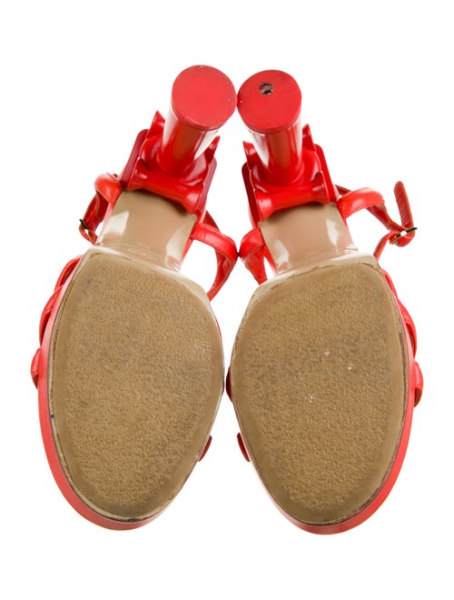 Chanel 2018 Interlocking CC Logo T-Strap Sandals