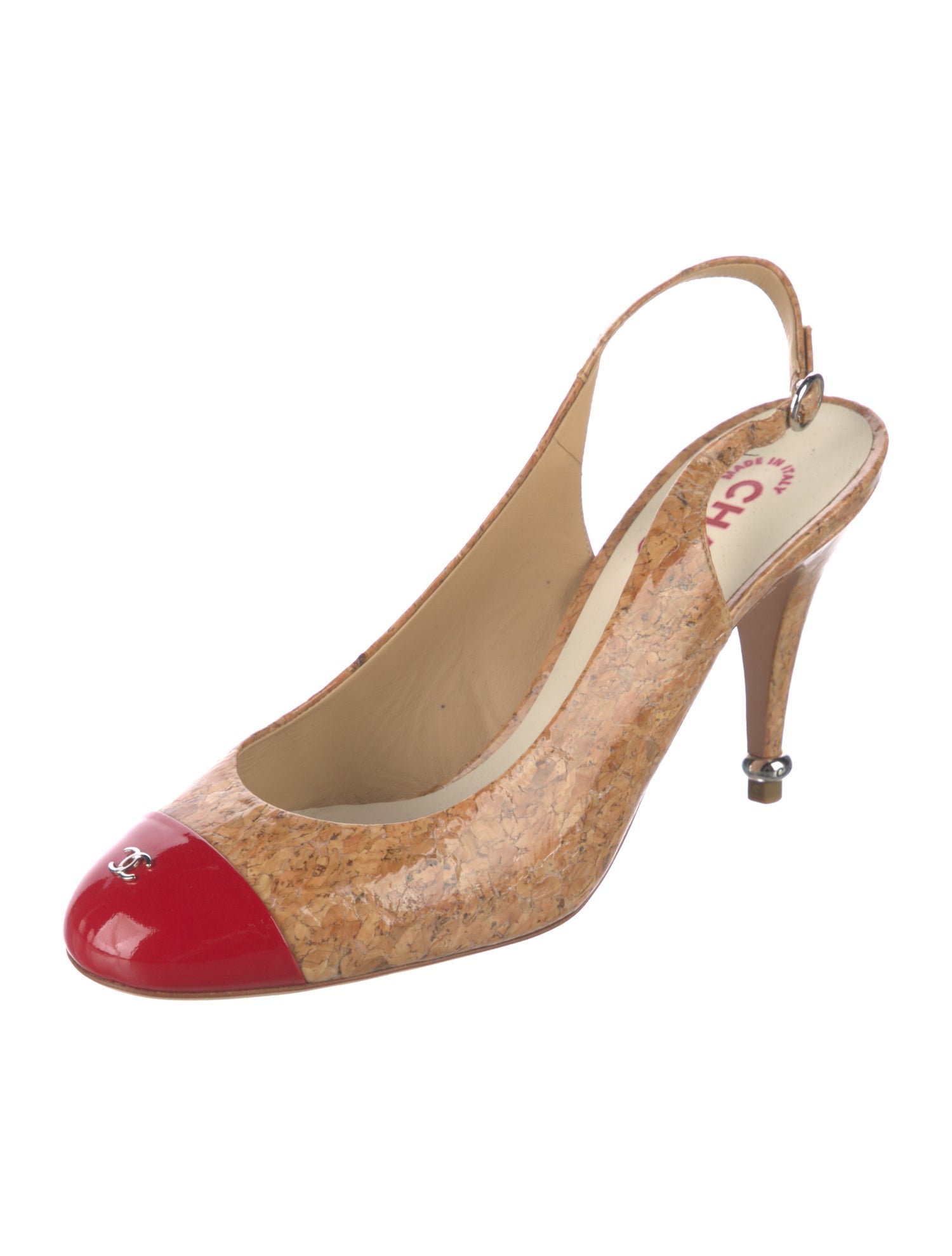 Chanel 2011 Interlocking CC Logo Slingback Pumps