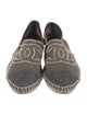 Chanel Interlocking CC Logo Canvas Espadrilles