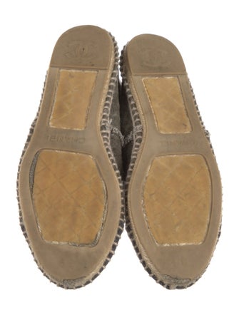 Chanel Interlocking CC Logo Canvas Espadrilles