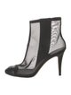 Chanel Interlocking CC Logo Mesh Chelsea Boots