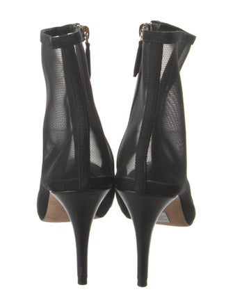 Chanel Interlocking CC Logo Mesh Chelsea Boots