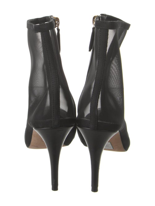 Chanel Interlocking CC Logo Mesh Chelsea Boots