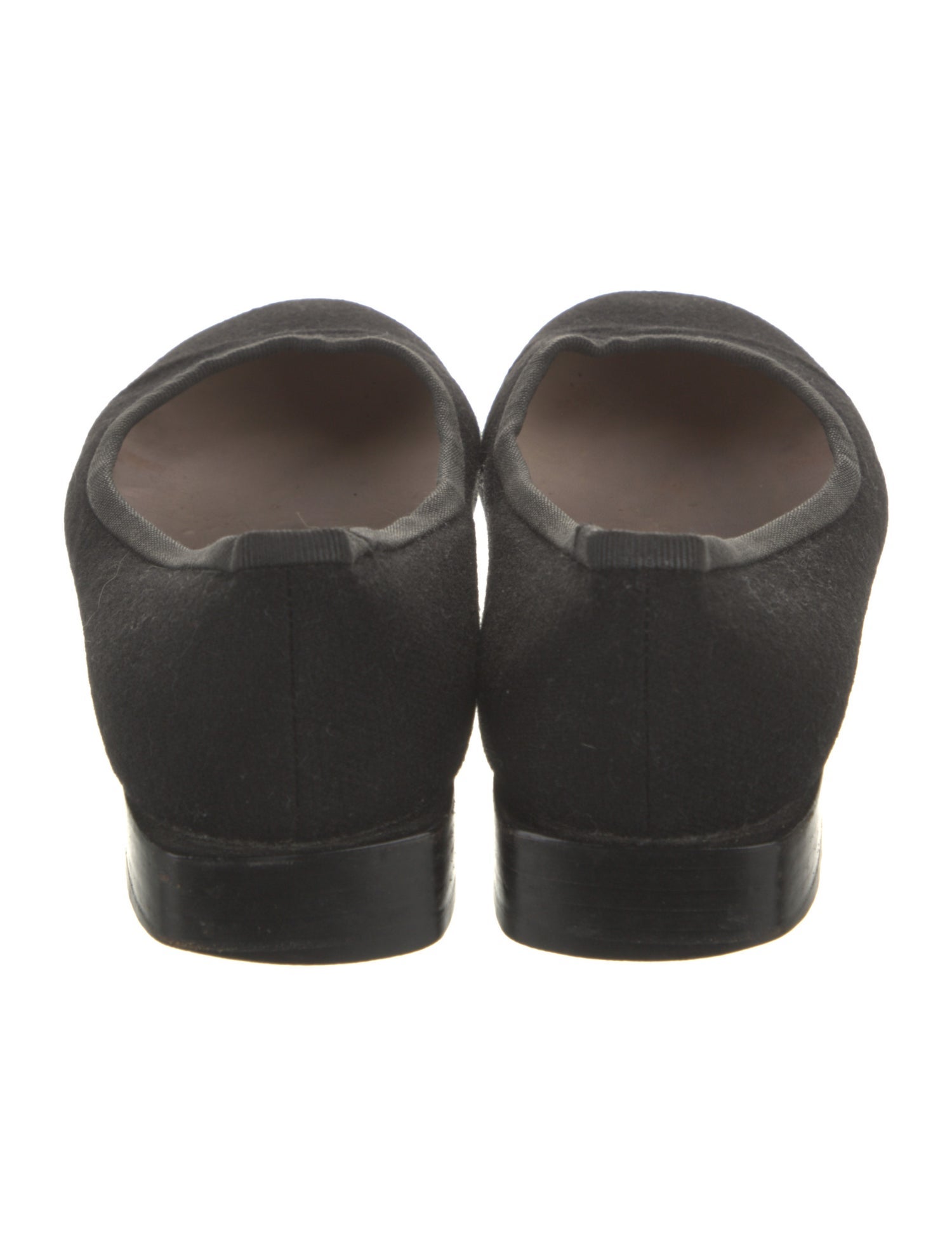 Chanel Interlocking CC Logo Grosgrain Trim Flats