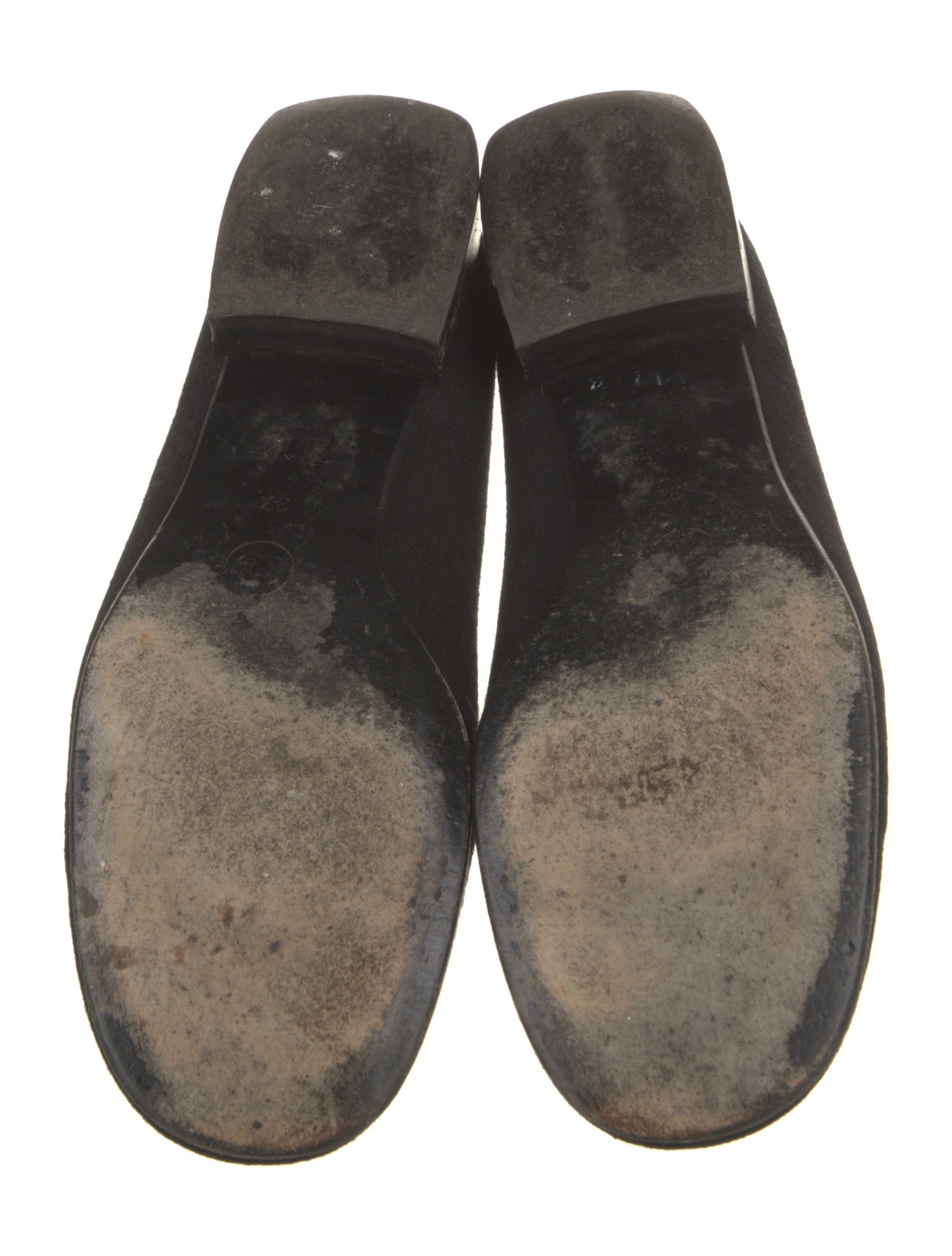 Chanel Interlocking CC Logo Grosgrain Trim Flats