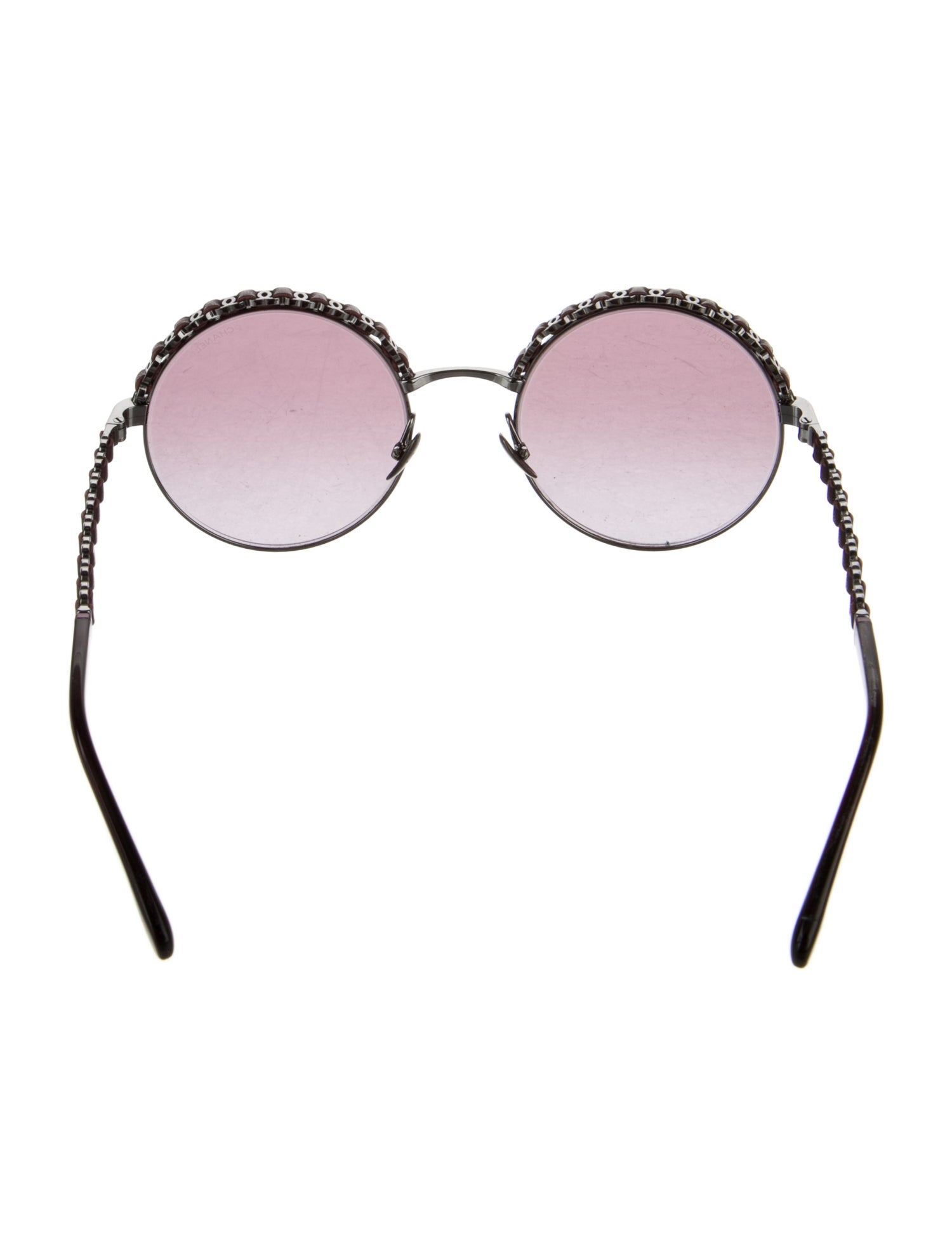 Chanel Interlocking CC Logo Round Sunglasses