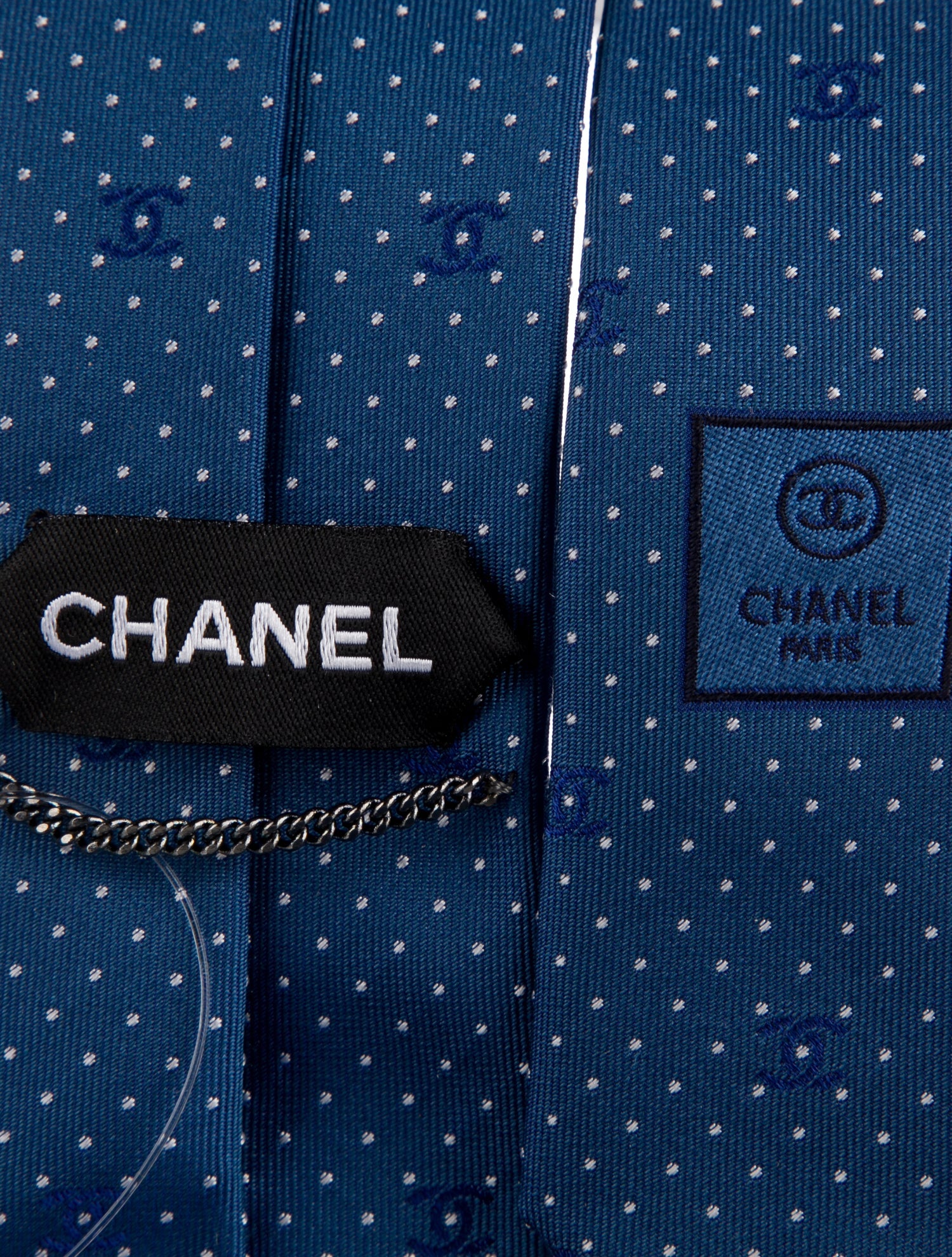 Chanel CC Silk Tie w/Tags