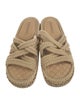 Chanel Interlocking CC Logo Jute Espadrilles