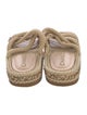 Chanel Interlocking CC Logo Jute Espadrilles