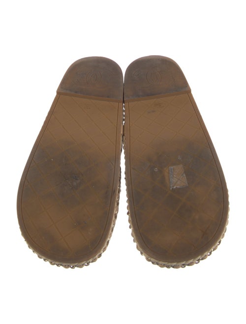 Chanel Interlocking CC Logo Jute Espadrilles