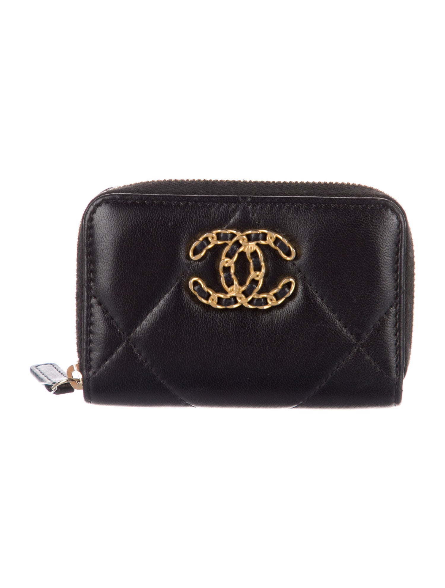 Chanel 19 Coin Purse Interlocking CC Logo Wallet