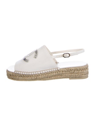 Chanel 2024 Interlocking CC Logo Espadrilles
