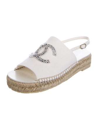 Chanel 2024 Interlocking CC Logo Espadrilles