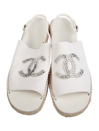 Chanel 2024 Interlocking CC Logo Espadrilles