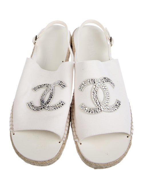 Chanel 2024 Interlocking CC Logo Espadrilles