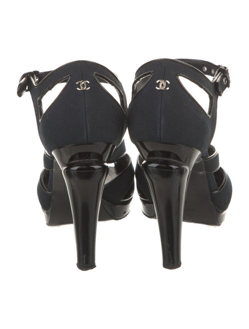 Chanel Interlocking CC Logo Canvas D'Orsay Pumps
