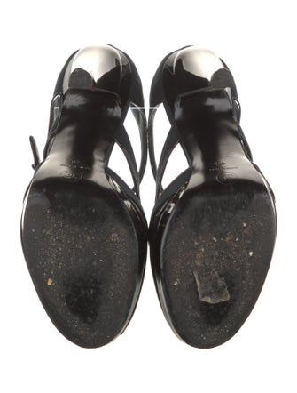 Chanel Interlocking CC Logo Canvas D'Orsay Pumps