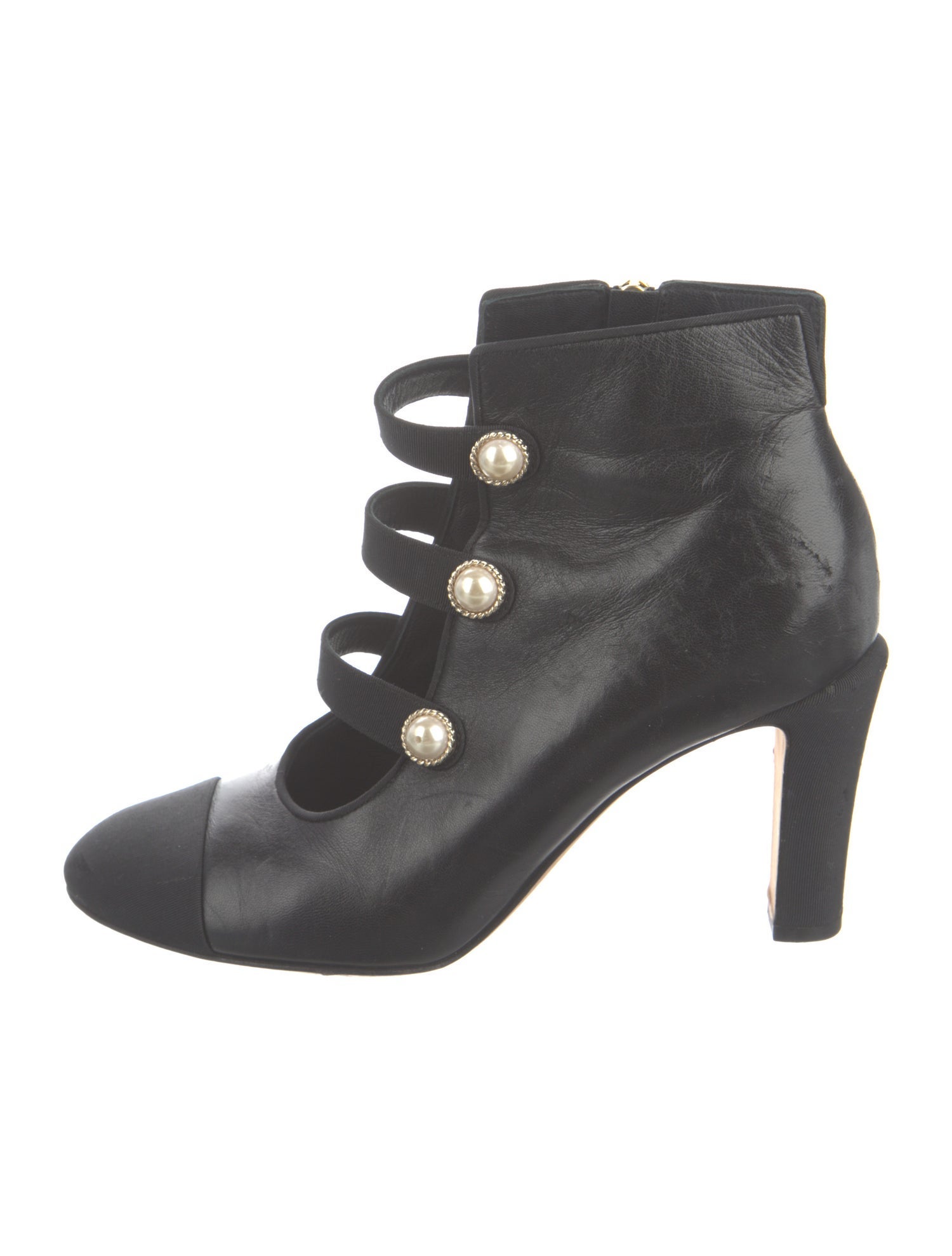 Chanel 2017 Interlocking CC Logo Lace-Up Boots