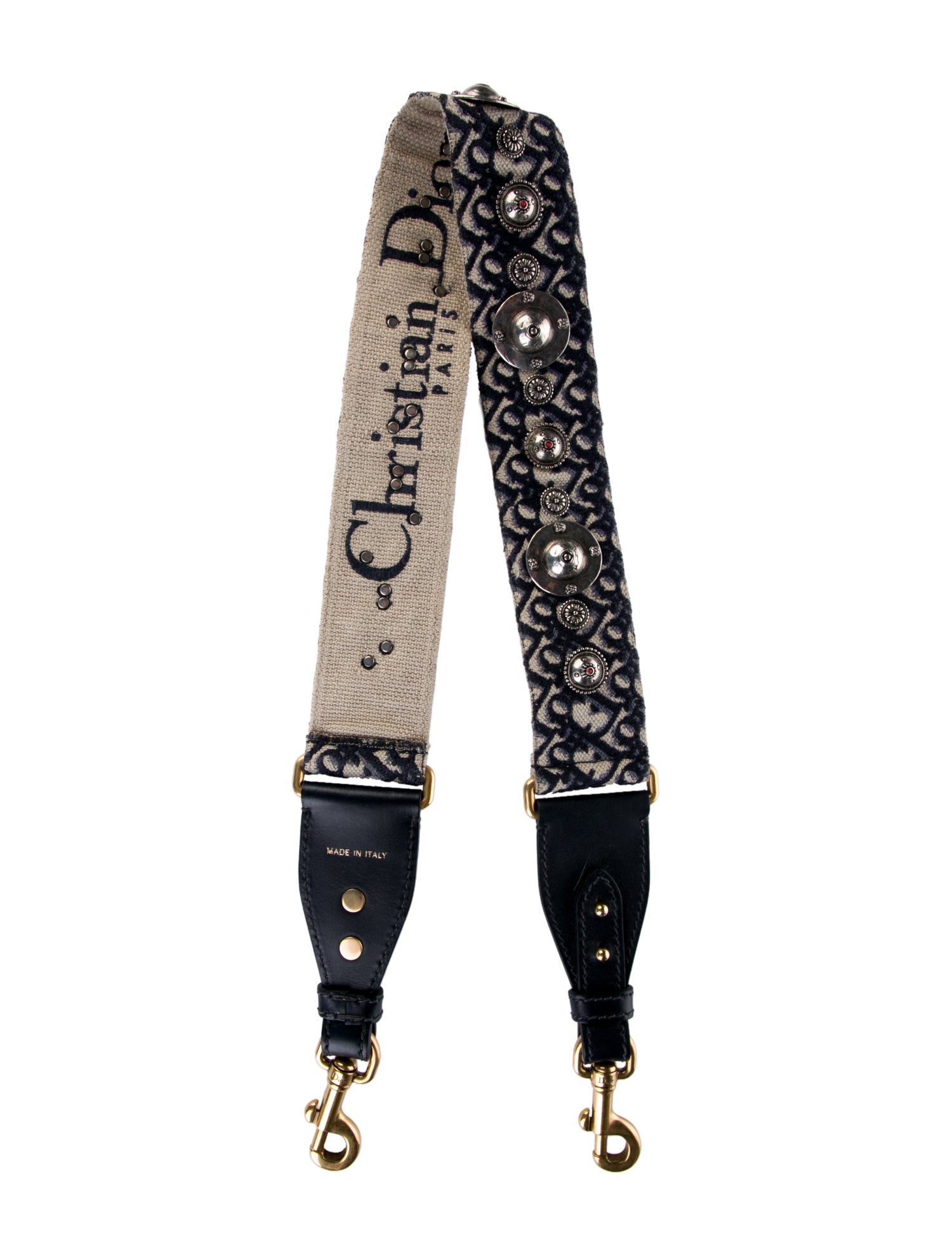 Christian Dior Oblique Studded Bag Strap