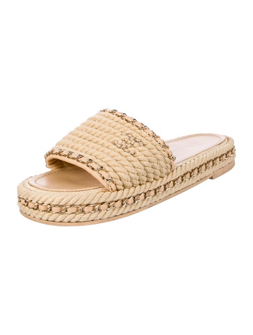 Chanel 2022 Interlocking CC Logo Espadrilles
