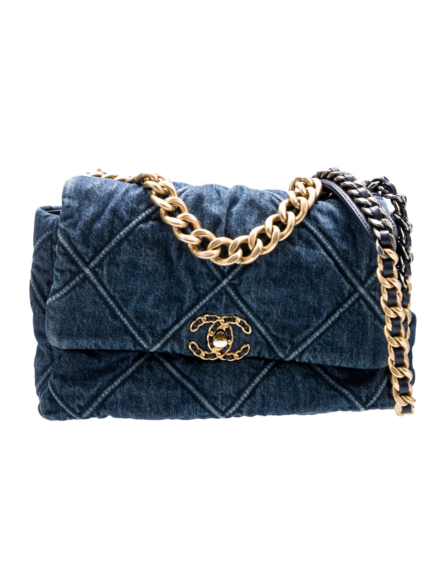 Chanel Large Denim 19 Flap Bag