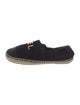 Chanel Interlocking CC Logo Velvet Espadrilles