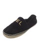Chanel Interlocking CC Logo Velvet Espadrilles