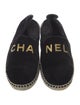 Chanel Interlocking CC Logo Velvet Espadrilles