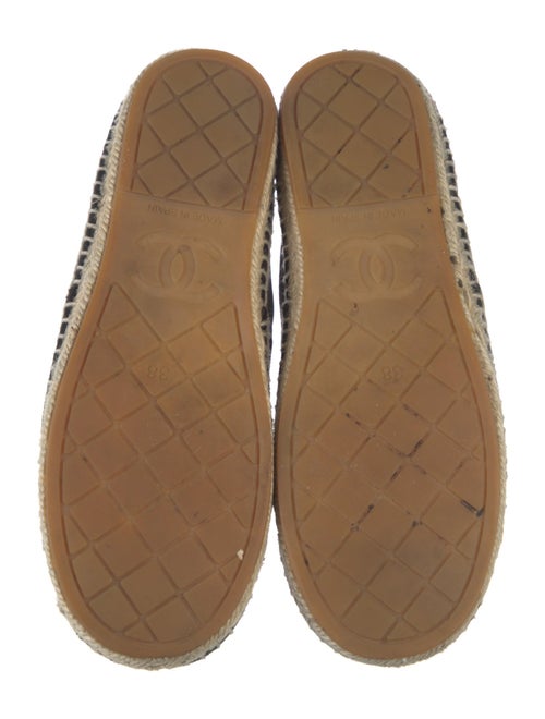 Chanel Interlocking CC Logo Velvet Espadrilles