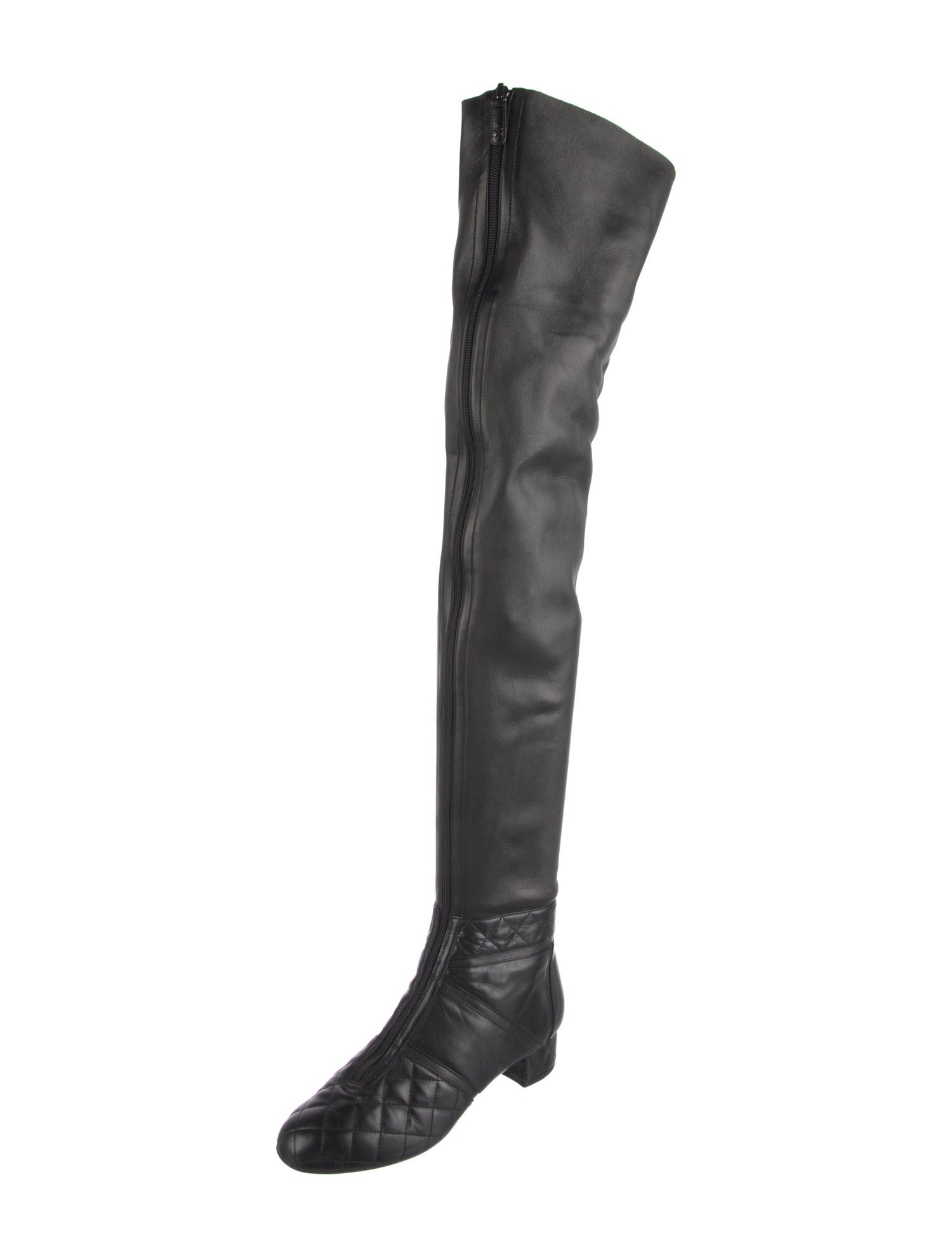 Chanel Vintage Interlocking CC Logo Boots