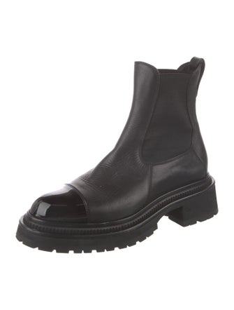 Chanel 2022 Interlocking CC Logo Chelsea Boots