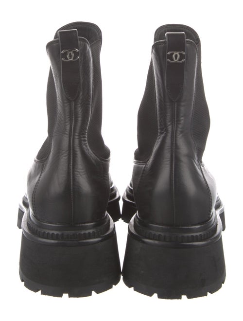 Chanel 2022 Interlocking CC Logo Chelsea Boots
