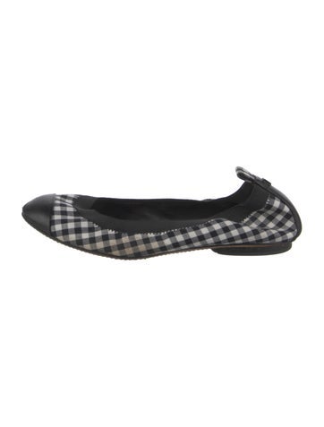 Chanel Flats Vintage Interlocking CC Logo Ballet Us8.5, It38.5 | 8.5
