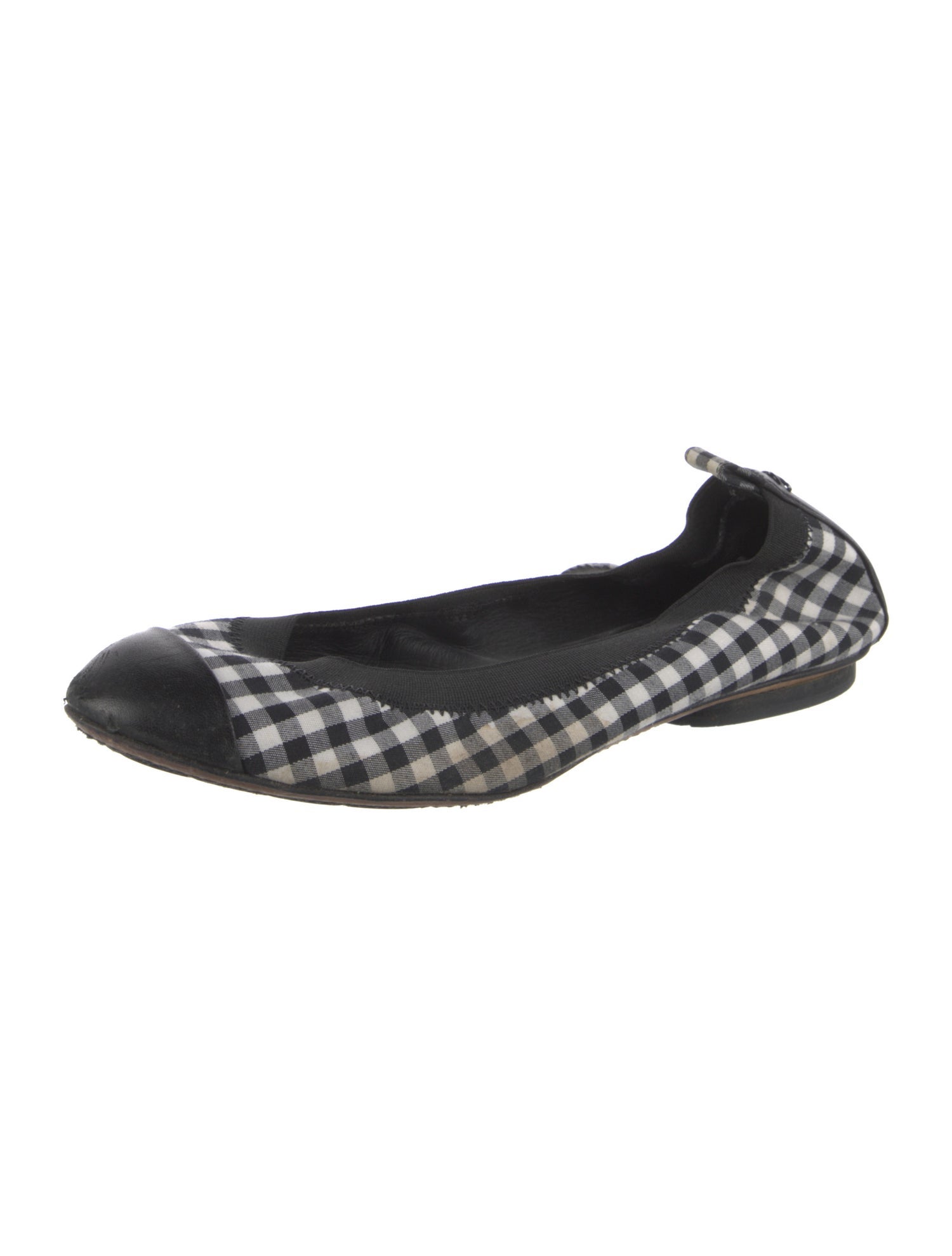 Chanel Vintage Interlocking CC Logo Ballet Flats