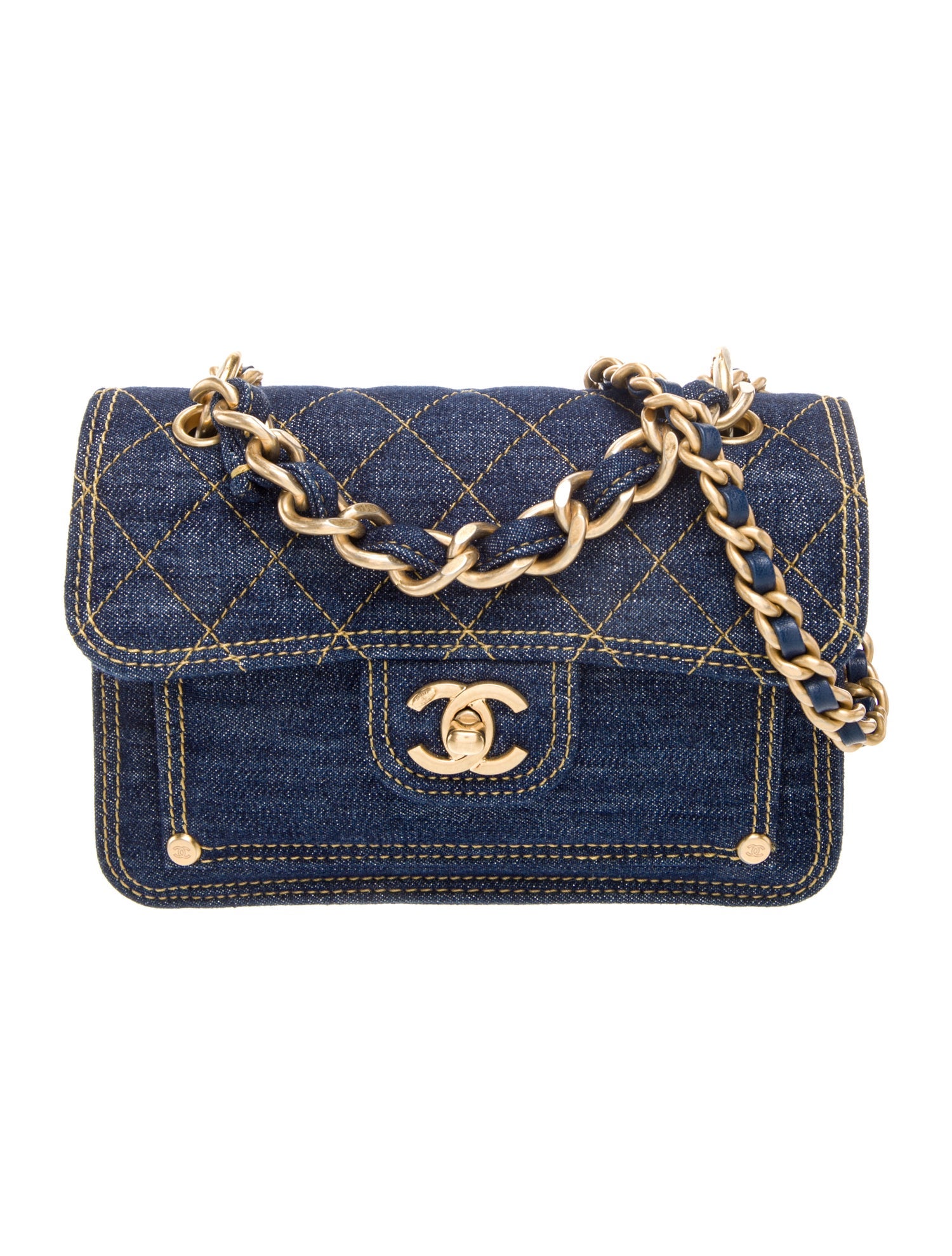 Chanel Denim Double You Mini Flap Bag