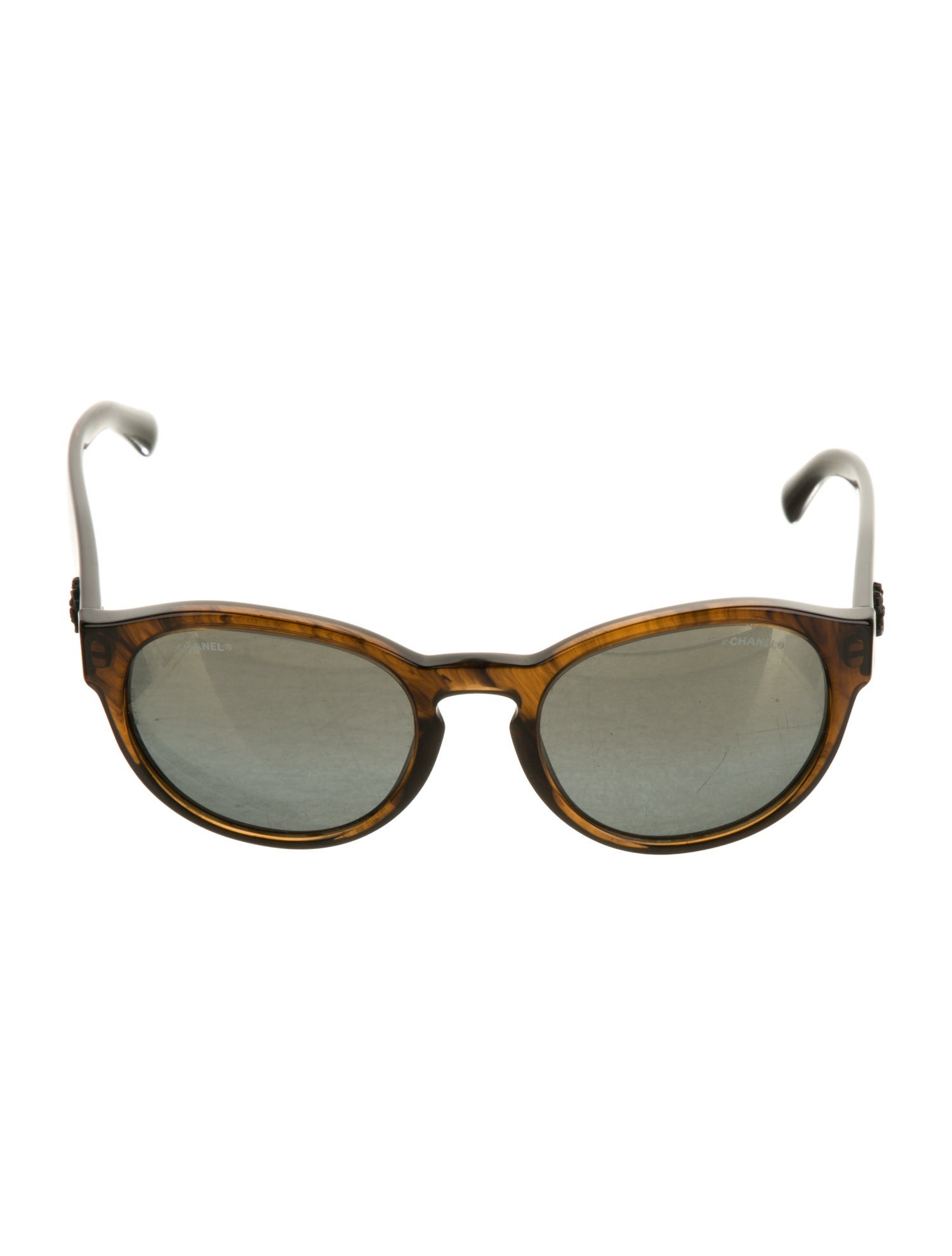 Chanel Interlocking CC Logo Round Sunglasses