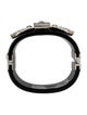 Chanel Resin & Strass Hinge Bangle Bracelet
