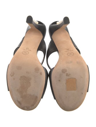 Chanel Interlocking CC Logo Lambskin Mules