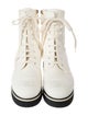 Chanel 2021 Interlocking CC Logo Combat Boots