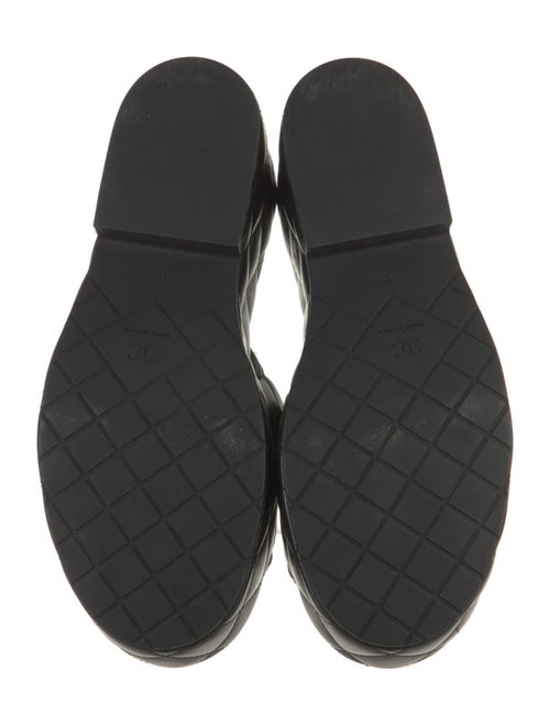 Chanel Interlocking CC Logo Lambskin Slides