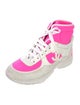 Chanel Interlocking CC Logo Neoprene Wedge Sneakers
