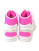 Chanel Interlocking CC Logo Neoprene Wedge Sneakers