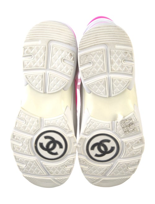 Chanel Interlocking CC Logo Neoprene Wedge Sneakers