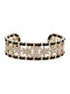 Chanel 2023 Strass & Leather CC Cuff