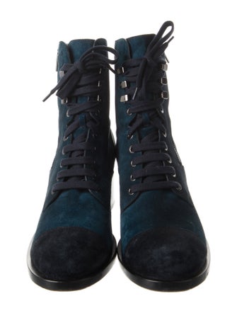 Chanel 2019 Interlocking CC Logo Combat Boots