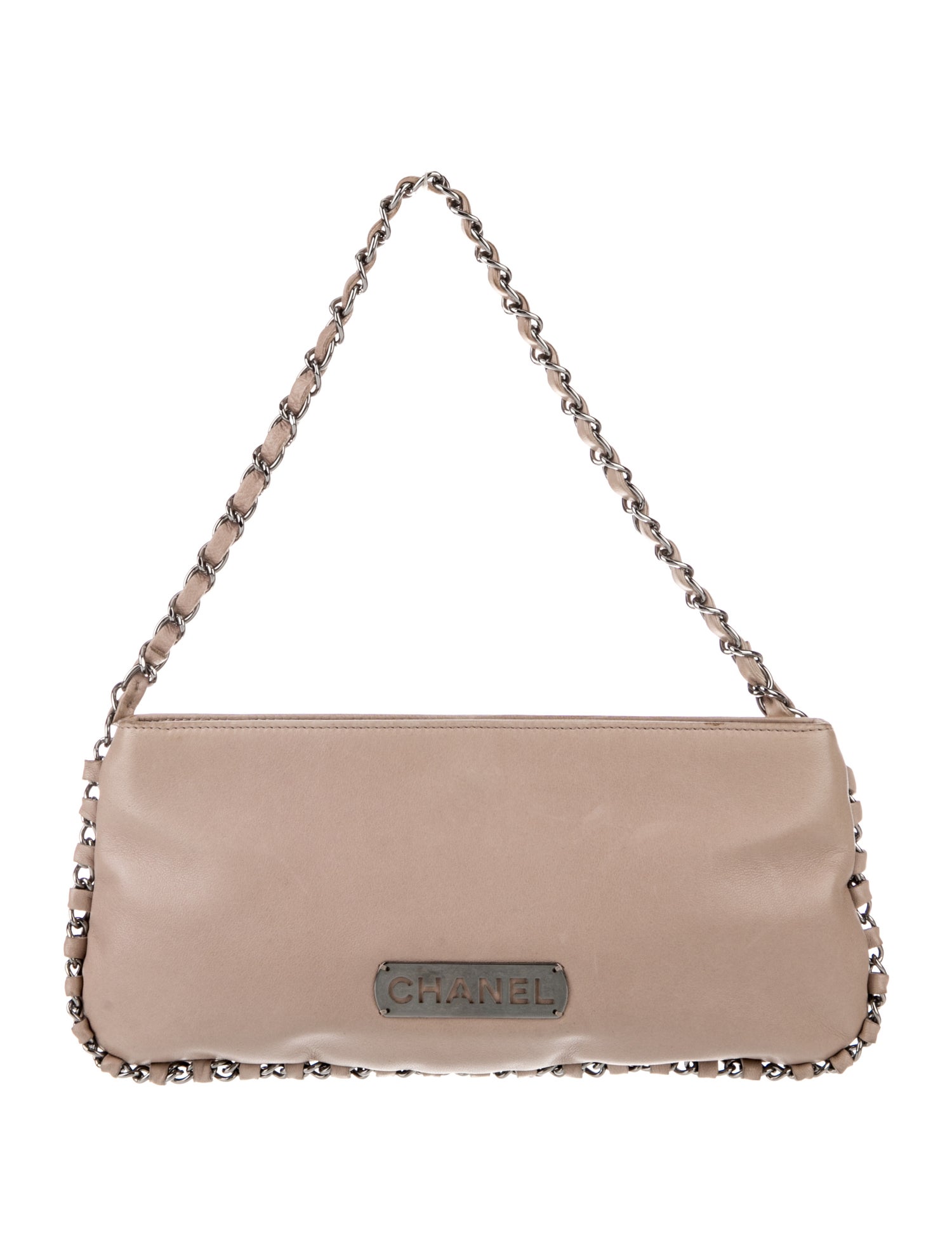 Chanel Lambskin Chain-Link Shoulder Bag